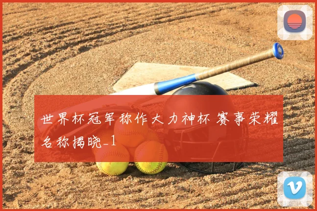 世界杯冠军称作大力神杯 赛事荣耀名称揭晓_1
