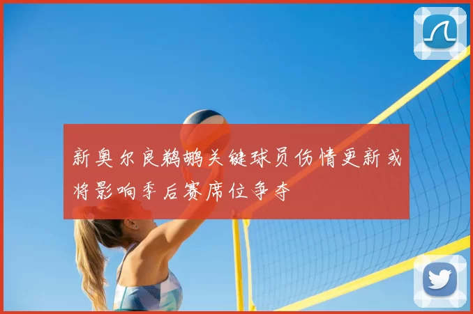 新奥尔良鹈鹕关键球员伤情更新或将影响季后赛席位争夺