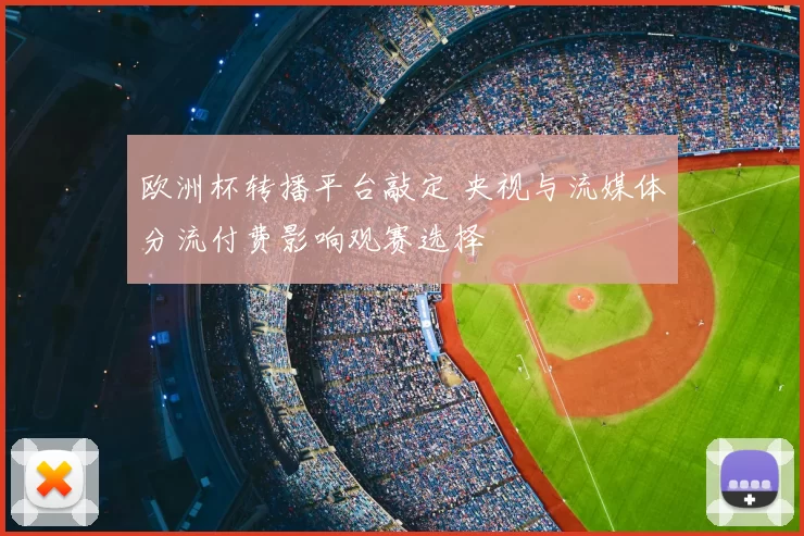 欧洲杯转播平台敲定 央视与流媒体分流付费影响观赛选择